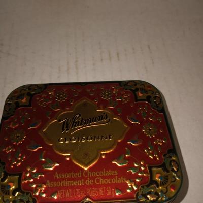 Whitman's Vintage Candy Tin Container Empty Sampler Assorted Chocolates 1.75 Oz
