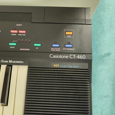 Casio Casiotone CT-460 MIDI Keyboard 465 Sound Tone Bank with Stand