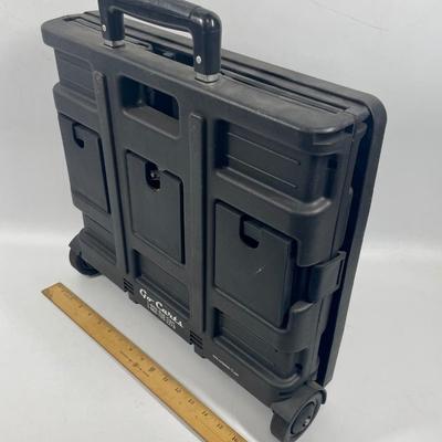 Collapsible Rolling Utility Cart with Snap-on Cover