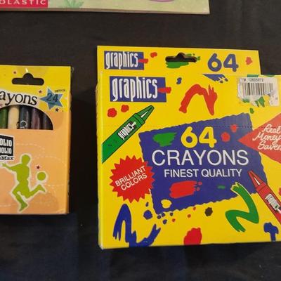 CHILDREN'S ACTIVITY BOOKS AND CRAYONS