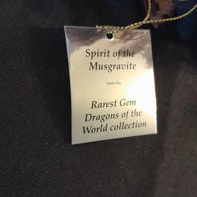 RAREST GEM DRAGONS OF THE WORLD COLLECTION FIGURE WITH CASTLE SPIRIT OF THE MUSGRAVITE