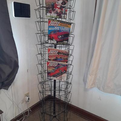METAL MAGAZINE RACK STORE SUPPLY