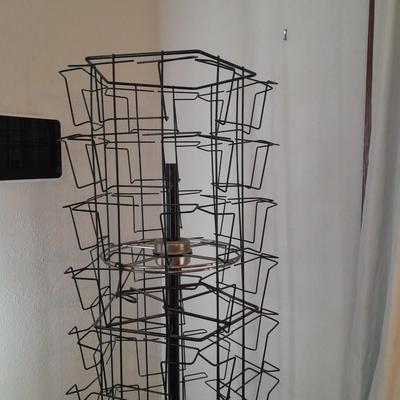 METAL MAGAZINE RACK STORE SUPPLY