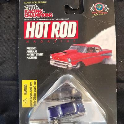 TEN MICRO MACHINE CARS AND A NEW IN PACKAGE RACING CHAMPIONS HOT ROD MICRO