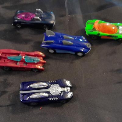 FIVE COLLECTABLE HOT WHEEL CARS MATTEL RACERS
