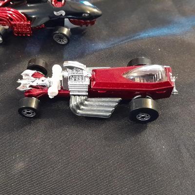 FIVE CLASSIC MATTEL HOT WHEELS RACING CARS, FORMULA ONE AND MORE