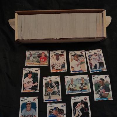 GREAT FLEER BASEBALL LOGO STICKERS & TRADING CARDS BOXED SET SPORTSCARDS