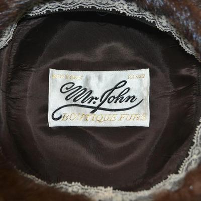 LOT 348. VINTAGE LADIES FUR HAT