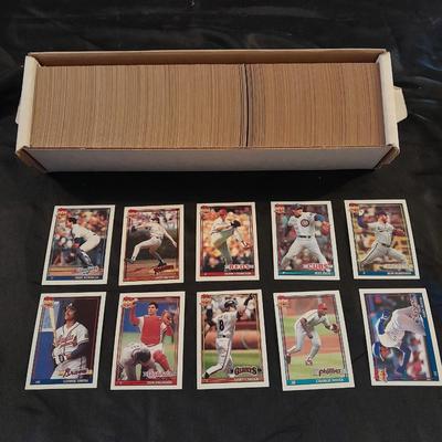 1991 TOPPS BASEBALL SPORTSCARDS BOX SET TRADING CARDS