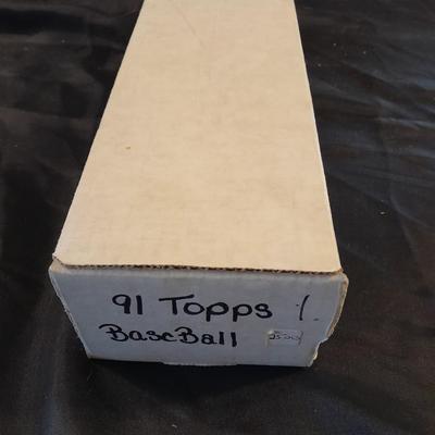 1991 TOPPS BASEBALL SPORTSCARDS BOX SET TRADING CARDS
