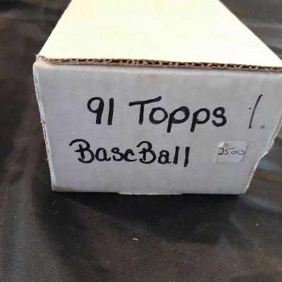 1991 TOPPS BASEBALL SPORTSCARDS BOX SET TRADING CARDS