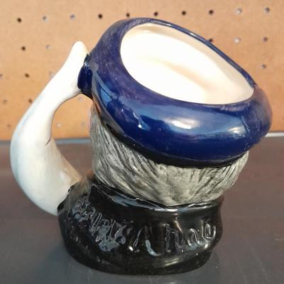 TWO PIRATES ROYAL DOULTON CHARACTER JUGS LONG JOHN SILVER & CAPT. AHAB