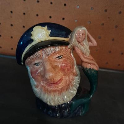 TWO ROYAL DOULTON CHARACTER JUGS PIRATES OLD SALT & THE FALCONER