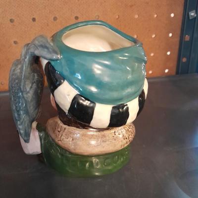 TWO ROYAL DOULTON CHARACTER JUGS PIRATES OLD SALT & THE FALCONER