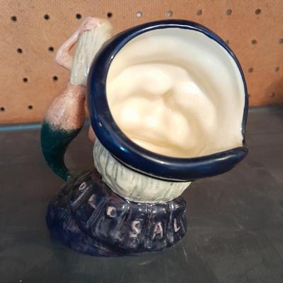 TWO ROYAL DOULTON CHARACTER JUGS PIRATES OLD SALT & THE FALCONER