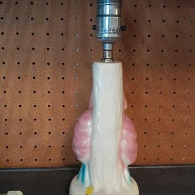 ANTIQUE VICTORIAN STYLE PORCELAIN MAN & WOMAN BEDSIDE LAMPS