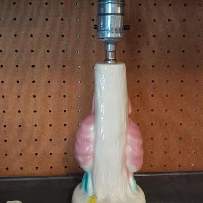 ANTIQUE VICTORIAN STYLE PORCELAIN MAN & WOMAN BEDSIDE LAMPS