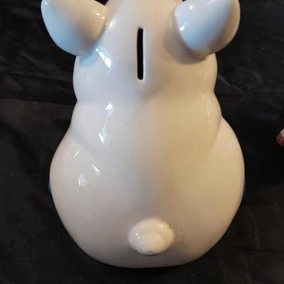TWO PIGGY BANKS HOUSE OF LLOYD & SMALLER OMC OTARGIRI JAPAN PIG