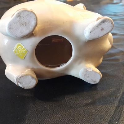 TWO PIGGY BANKS HOUSE OF LLOYD & SMALLER OMC OTARGIRI JAPAN PIG