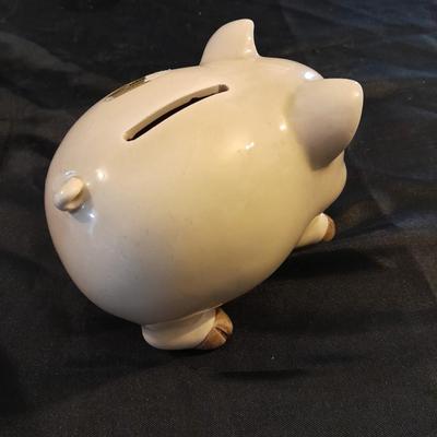 TWO PIGGY BANKS HOUSE OF LLOYD & SMALLER OMC OTARGIRI JAPAN PIG
