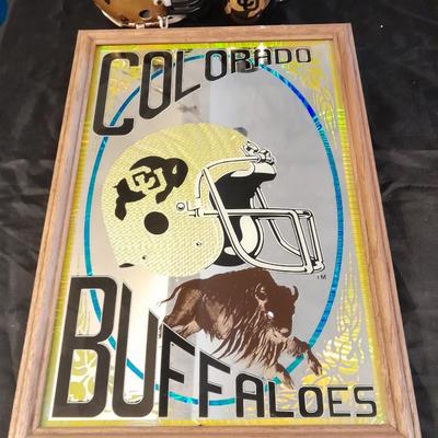 COLORADO BUFF'S FANS! COLORADO BUFFALO'S MIRROR, MUG & COLLECTABLE HELMET