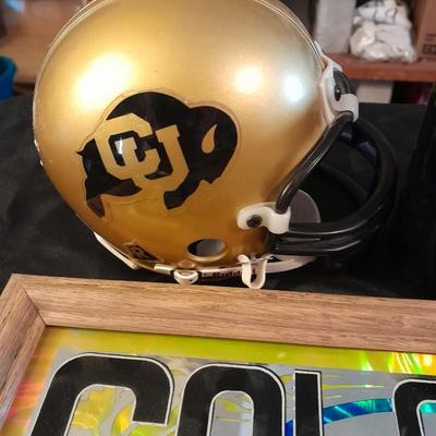 COLORADO BUFF'S FANS! COLORADO BUFFALO'S MIRROR, MUG & COLLECTABLE HELMET