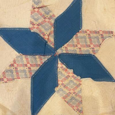 Quilt fabric pieces.