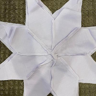 Quilt fabric pieces.