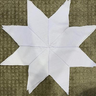 Quilt fabric pieces.