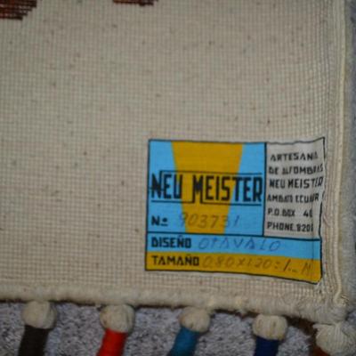LOT # 373. DECORATIVE ART WOOL RUG