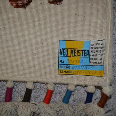LOT # 373. DECORATIVE ART WOOL RUG