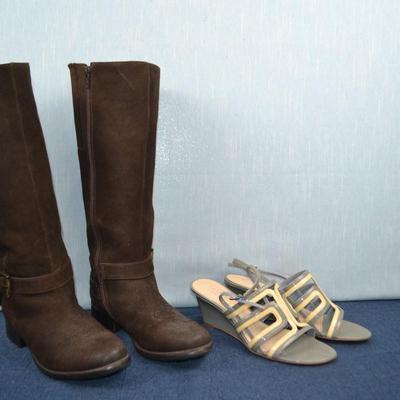 LOT 377. SIZE8 LADIES' CLARK BOOTS AND SHOES