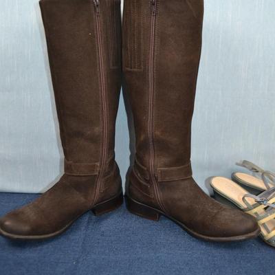 LOT 377. SIZE8 LADIES' CLARK BOOTS AND SHOES