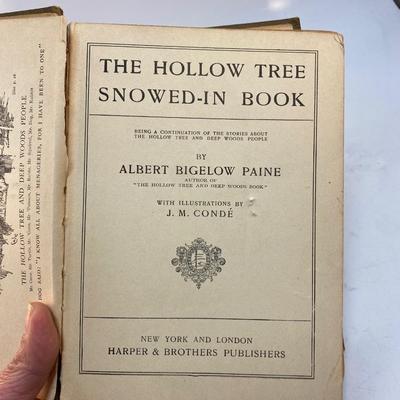 Antique 1910 The Hollow Tree Snowed In Book