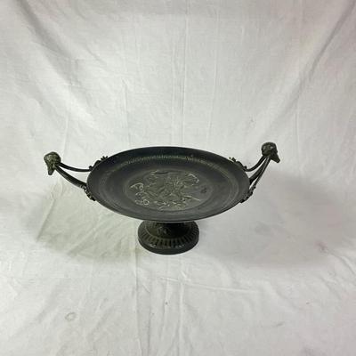 1240 Maitland Smith Bronze Zeus Pegasus Footed Bowl