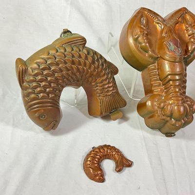1243 Antique German Copper Molds
