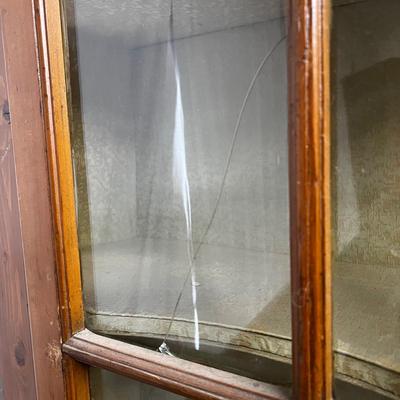 1233 Antique French Country Style Display Cabinet
