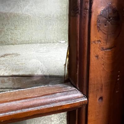 1233 Antique French Country Style Display Cabinet