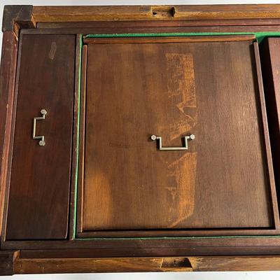 1234 Antique Edwardian Period Mahogany Roulette & Games Table