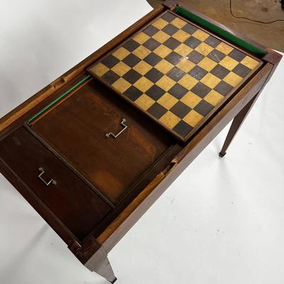 1234 Antique Edwardian Period Mahogany Roulette & Games Table