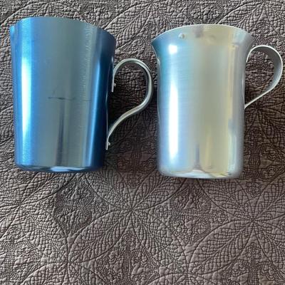 2 aluminum pitchers