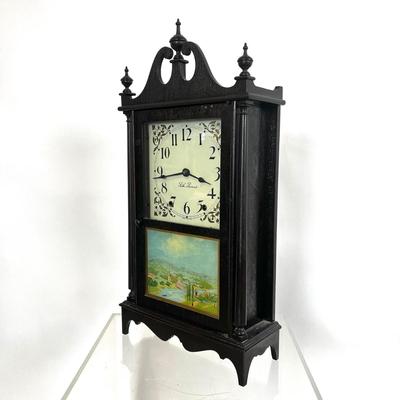 1236 Antique Seth Thomas Pillar & Scroll Style 8-Day Time & Strike Shelf Clock