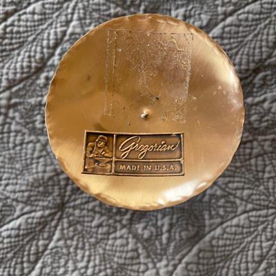 Gregorian copper candlestick.