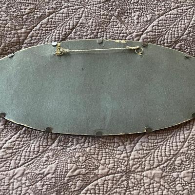 Vintage print in metal frame