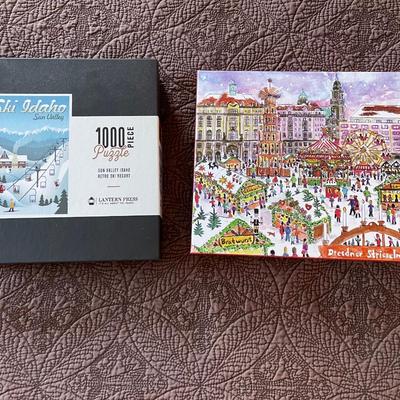 2- 1000 piece puzzles