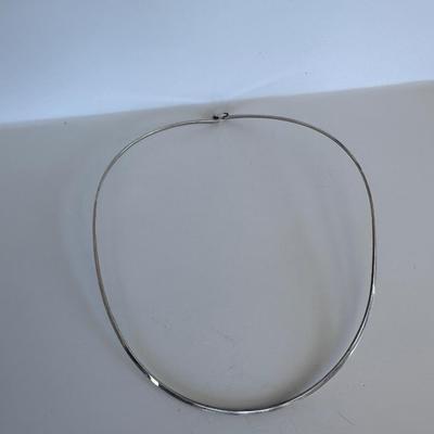 Group, 5 Metal/Sterling Chokers