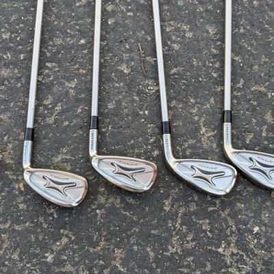 Sun Mountain Golf Caddy w/ Wilson Golf Bag and Dunlop Clubs