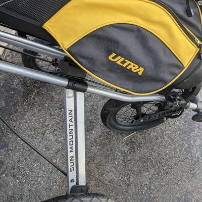 Sun Mountain Golf Caddy w/ Wilson Golf Bag and Dunlop Clubs
