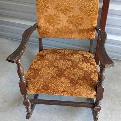 Haywood Wakefield Cane Bottom Rocking Chair w/ Vintage Rocker