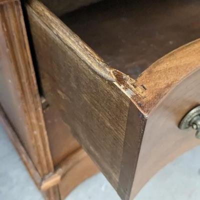 Serpentine Front Shelf and Primitive Magazine Rack